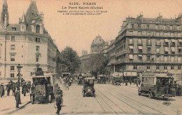 FRANCE - Paris - Le Pont Saint Michel - Animé - Carte Postale Ancienne - Ponti