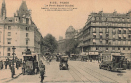 FRANCE - Paris - Le Pont Saint Michel - Animé - Carte Postale Ancienne - Ponts