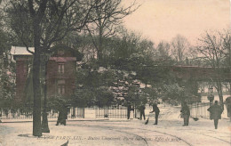 FRANCE - Paris - Buttes Chaumont - Porte Secrétan - Effet De Neige - Carte Postale Ancienne - Parks, Gardens