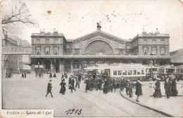 FRANCE - Paris - Gare De L'Est - Animé - Carte Postale Ancienne - Stations, Underground