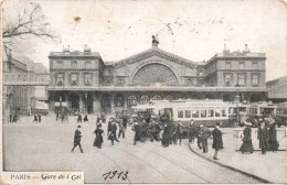 FRANCE - Paris - Gare De L'Est - Animé - Carte Postale Ancienne - Métro Parisien, Gares