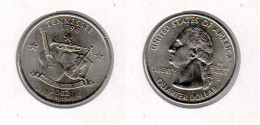 Etats Unis  Quarter Dollar 2000 D, 2000D , Tennessee ; USA - 1999-2009: State Quarters