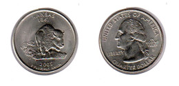 Etats Unis  Quarter Dollar 2005 D, 2005D , Kensas ; USA - 1999-2009: State Quarters