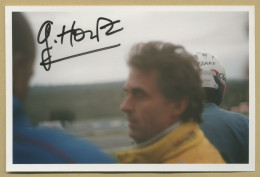 Gérard Holtz - Pilote Automobile  & Journaliste - Photo Originale Signée - Sportspeople