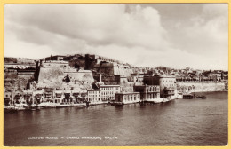 Custom House - Grand Harbour, Malta - Real Photograph - Malte