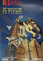 Affiche HERENGUEL Eric Festival BD Bourges 2020 (The Kong Crew - Affiches & Offsets