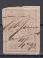 Action !! SALE !! 50 % OFF !! ⁕ Netherlands 1892 ⁕ Revenue / Fiscal - Tax 5 Ct. ⁕ 1v Used On Paper - Fiscales