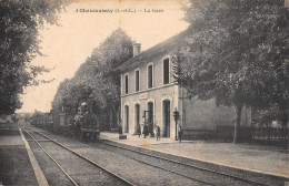 CPA 37 CHAUMUSSAY / LA GARE / TRAIN - Autres & Non Classés