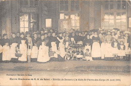 CPA 37 OEUVRE DIOCESAINE DE N.D.DE SALUT / SERVICE DE SECOURS A LA GARE SAINT PIERRE DES CORPS 1904 - Andere & Zonder Classificatie