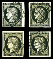 O N°3, 20c Cérès: Quatre Exemplaires Choisis. SUP  Qualité: Oblitéré - 1849-1850 Ceres