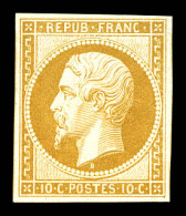 ** N°9e, 10c Bistre, Impression De 1862, Fraîcheur Postale, SUP (certificat)  Qualité: ** - 1852 Louis-Napoléon