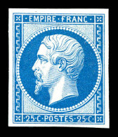 ** N°15c, 25c Bleu, Impression De 1862, Fraîcheur Postale. SUP (certificat)  Qualité: ** - 1853-1860 Napoleon III