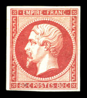 * N°17Ba, 80c Rose-vif, Très Frais. SUP. R.R. (signé Margues/Calves/certificat)  Qualité: *  Cote: 4500 Euros - 1853-1860 Napoléon III