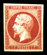 * N°18d, 1F Carmin, Impression De 1862, TB (certificat)  Qualité: *  Cote: 2500 Euros - 1853-1860 Napoléon III