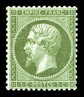 ** N°19a, 1c Vert-bronze, Fraîcheur Postale. SUP (signé Calves)  Qualité: ** - 1862 Napoleon III