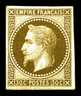 * N°30c, 30c Brun Impression De Rothschild Non Dentelé. TTB  Qualité: *  Cote: 360 Euros - 1863-1870 Napoleon III With Laurels