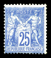 * N°68, 25c Outremer Type I, Des Défauts Mais Très Belle Présentation. TB. R. (signé Calves/certificat)  Qualité: *  Cot - 1876-1878 Sage (Typ I)