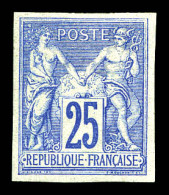 * N°78c, 25c Outremer Type II, Non Dentelé. TB  Qualité: *  Cote: 400 Euros - 1876-1898 Sage (Tipo II)