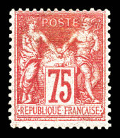 * N°81, 75c Rose Type II. TTB (certificats)  Qualité: *  Cote: 2850 Euros - 1876-1898 Sage (Type II)