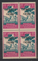 WALLIS ET FUTUNA - 1930 - Taxe TT N°Yv. 14 - 10c Rose-lilas - Bloc De 4 - Neuf GC** / MNH / Postfrisch - Portomarken