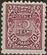 TURKEY 1947 Official - 10pa. - Brown MNG - Francobolli Di Servizio