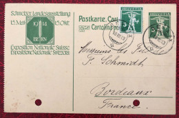 Suisse, Entier-Carte De Bevaix 18.8.1913 - (C005) - Entiers Postaux
