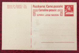 Suisse, Entier-Carte Neuf - (C008) - Postwaardestukken