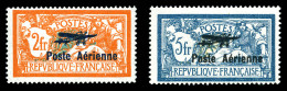 ** N°1/2, Paire Merson Surchargée, TTB (certificat)  Qualité: **  Cote: 950 Euros - 1927-1959 Mint/hinged