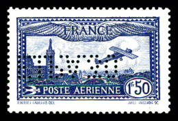 * N°6c, 1F50 Outremer Perforé 'E.I.P.A.30' (inversé). TB (signé Calves/certificat)  Qualité: *  Cote: 580 Euros - 1927-1959 Neufs