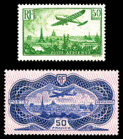 * N°14 Et 15 , Les 2 Valeurs TB (certificat)  Qualité: *  Cote: 1900 Euros - 1927-1959 Mint/hinged