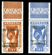 ** N°6/7, Timbres Du Sénégal Surchargés Bdf, SUP (signés Calves/certificat)  Qualité: **  Cote: 1430 Euros - Militärische Luftpost