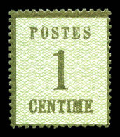 ** N°1, 1c Vert-bronze, TTB (signé)  Qualité: ** - Unused Stamps