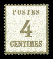 ** N°3, 4c Gris-lilas, Très Bon Centrage, Fraîcheur Postale. SUP (certificat)  Qualité: ** - Unused Stamps