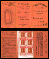 ** N°129-CP1, MANCHON HELLA-6 Timbres Sur Porte-timbre Rouge. SUPERBE. R.R.R. (certificat)  Qualité: ** - Alte : 1906-1965