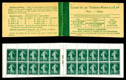 ** N°137-C7, Semeuse, 5c Vert, Couverture Postale Avec Taxe Révisée 12 Août 1919, TTB (certificat)  Qualité: ** - Old : 1906-1965