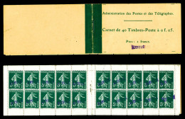 ** N°137-CA1, 40 Timbres à 5c, Prix 2 Francs SURCHARGE ANNULE Cachet à Main Violet, GRANDE RARETÉ, SUPERBE (signé Brun/c - Anciens : 1906-1965