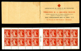 ** N°147-C1, Semeuse Croix Rouge, 10 Centimes +5 Centimes Rouge, B/TB, R.R.R. (certificat)  Qualité: ** - Anciens : 1906-1965