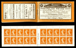 ** N°158-C2, Série 11A, POLICE PRIVEE Et AIGLE, TTB  Qualité: ** - Anciens : 1906-1965