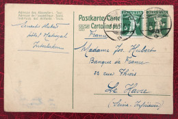 Suisse, Entier-Carte De Interlaken 1.4.1917 - (C020) - Entiers Postaux