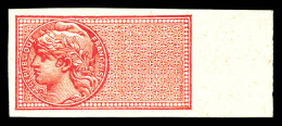 ** N°33d, 15c Rouge NON DENTELE (et Sans Légende) Bdf, Légères Froissures De Gomme. TB (certificat)  Qualité: **  Cote:  - Mint/Hinged