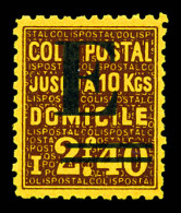 ** N°186H, Non émis: 'E' Sur 2f 40 Brun Sur Jaune, R.R.R. Et SUP (signé Calves/certificat)  Qualité: **  Cote: 1200 Euro - Mint/Hinged