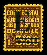 ** N°186J, Non émis: 'E' Sur 3f 80 Brun Sur Jaune, R.R.R. Et SUP (signé Calves/certificat)  Qualité: **  Cote: 1200 Euro - Mint/Hinged