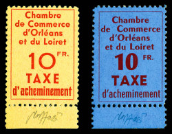 ** N°2/3, Orléans, Les 2 Valeurs Bdf, Très Bon Centrage, SUP (certificat)  Qualité: **  Cote: 650 Euros - War Stamps