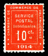 * N°1, 10c Vermillon, Forte Charnière. TB  Qualité: *  Cote: 550 Euros - War Stamps