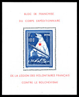 ** LVF N°1, Bloc De L'ours, SUP (certificat)  Qualité: **  Cote: 750 Euros - War Stamps