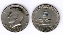 Etats Unis  Half Dollar , 1976 D , 1976 D  ; USA - 1964-…: Kennedy