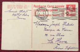 Suisse, Entier-Carte De Bern 5.11.1916 - (C060) - Stamped Stationery