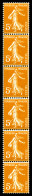 ** N°8, Semeuse 5c Orange: Bande De 6. TB  Qualité: **  Cote: 185 Euros - Coil Stamps