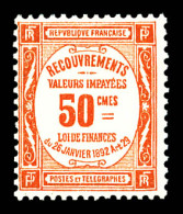 ** N°47, 50c Rouge, TB (signé Calves/certificat)  Qualité: **  Cote: 1100 Euros - 1859-1959 Mint/hinged