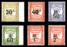 ** N°49/54, Séries De 1917 Et 1926, Les 6 Exemplaires TB  Qualité: **  Cote: 235 Euros - 1859-1959 Mint/hinged